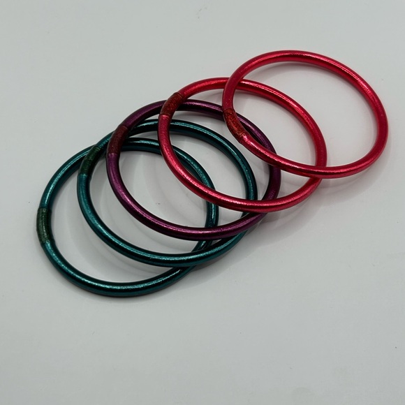 Budhagirl Vibrant Color Bangles Set 5 - Picture 2 of 5
